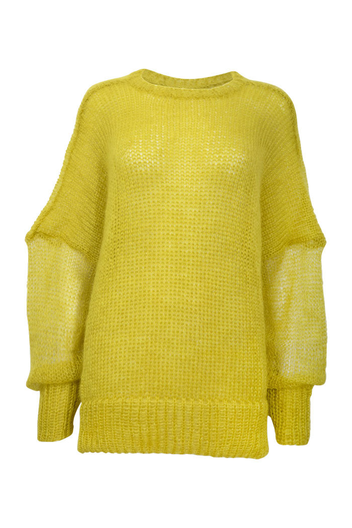 What a unique unusual color! Yes we love unusual and thats why we got inspired by a lovely lemon tree for this jumper.